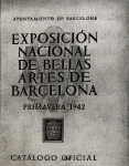 Portada.-Catalèg Exposició Nacional de Bellas Artes de Barcelona 1942.