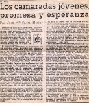 critica-Exposicion Libreria Mediterranea. diari: Solidaridad Nacional. data: 07/03/1943. pagina: 05. titol: Los camaradas jovenes, promesa y esperanza. autor: Jose Mª. Santa Marina.